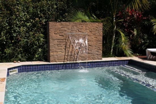 Swimming Pools - projecting waterfall(water-Blade)