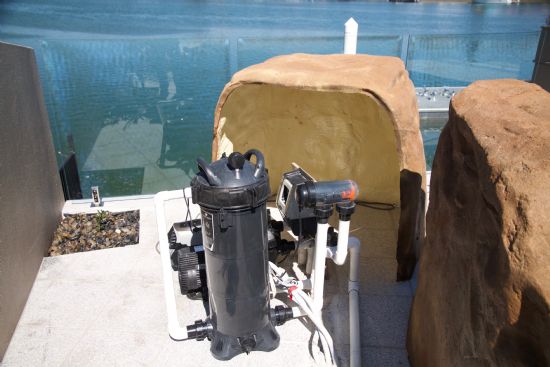 Swimming Pools  - pool pump cover