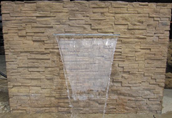 stones & rock wall waterfalls panels  - stone wall feature